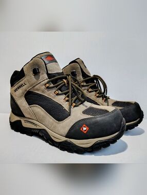 Merrell Work Moab Onset Mid Waterproof Composite Toe  Boot Sz 11.5